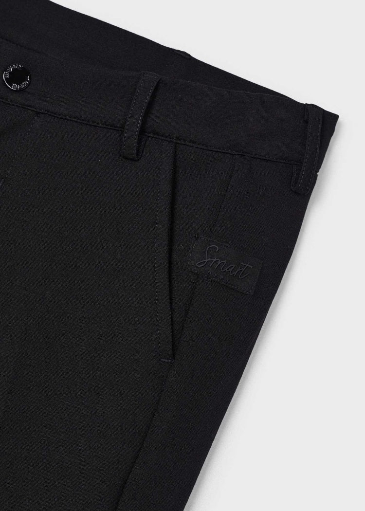 Roma Stitch Trousers - Black by Mayoral - FINAL SALE - Image 2