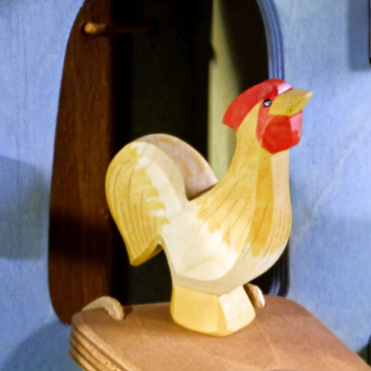 Rooster - Ochre by Ostheimer Wooden Toys - Image 2