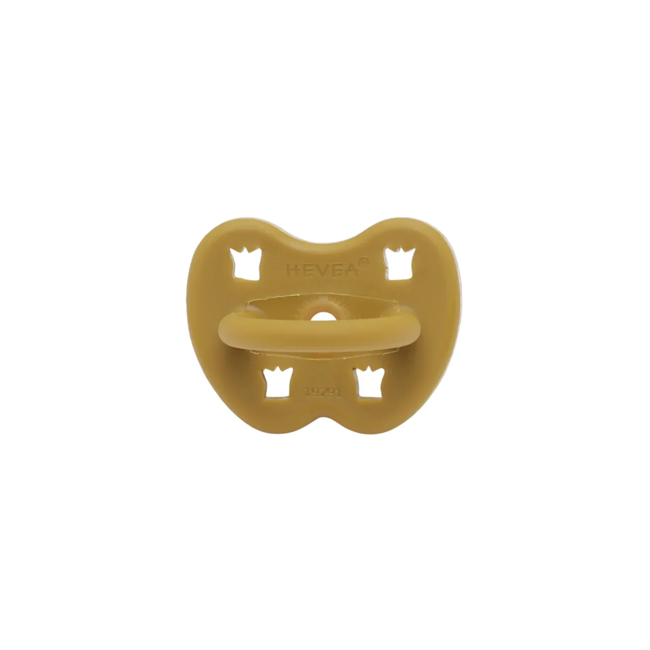 Round Natural Rubber Pacifier - Golden Honey by Hevea - Image 4