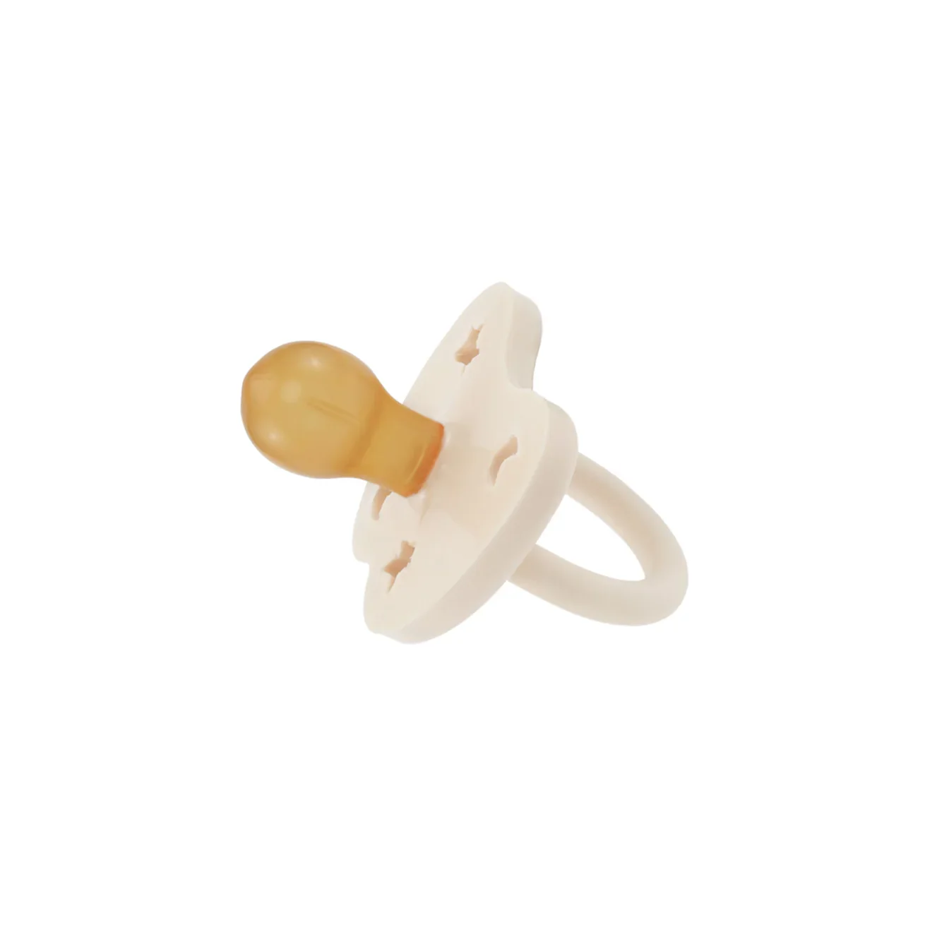 Round Natural Rubber Pacifier - Milky White by Hevea