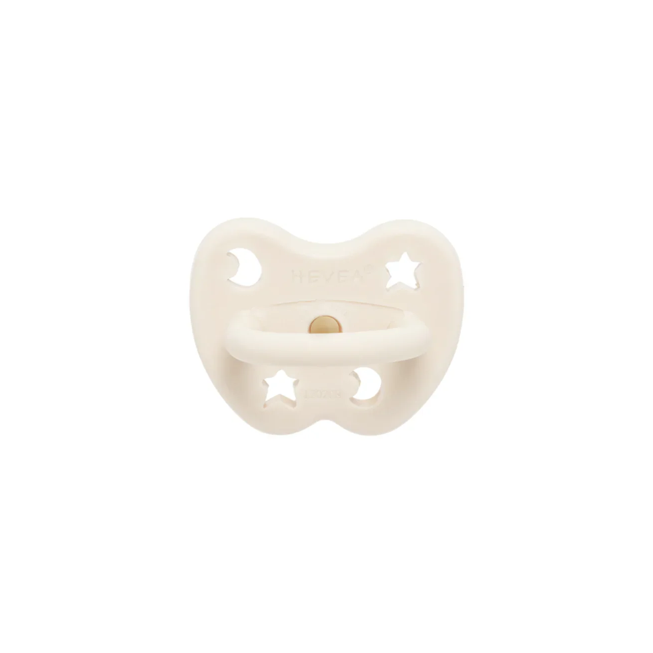 Round Natural Rubber Pacifier - Milky White by Hevea - Image 2