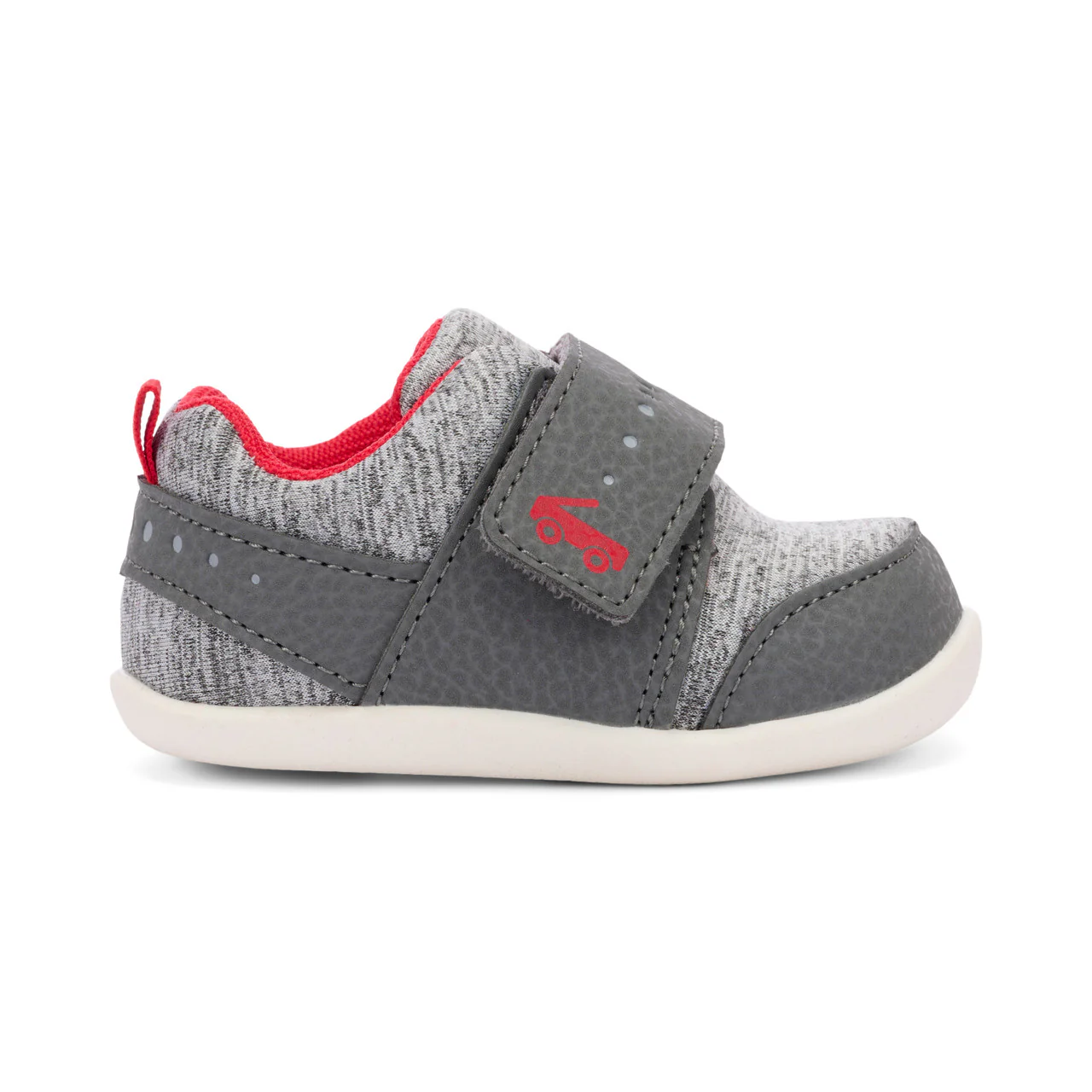 Ryder First Walker Shoe - Gray Jersey by See Kai Run - Image 3