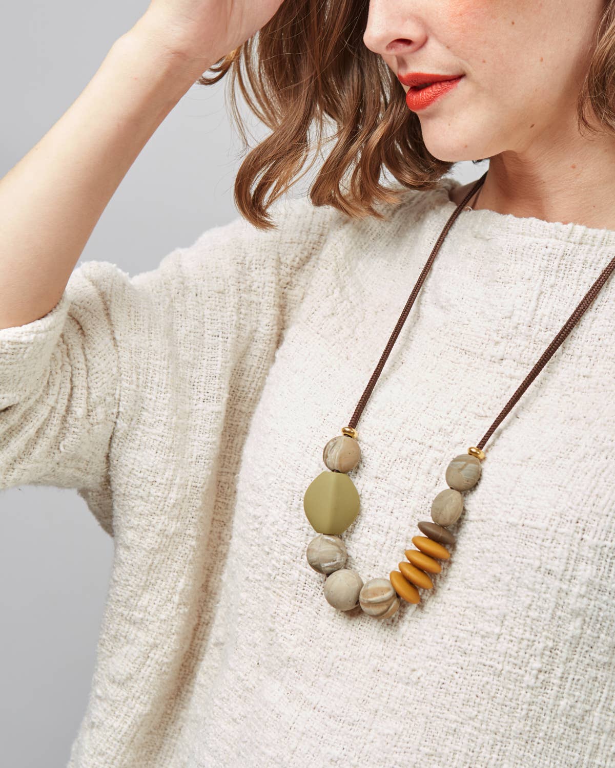 Saddle Signature Teething Necklace by January Moon - Image 3