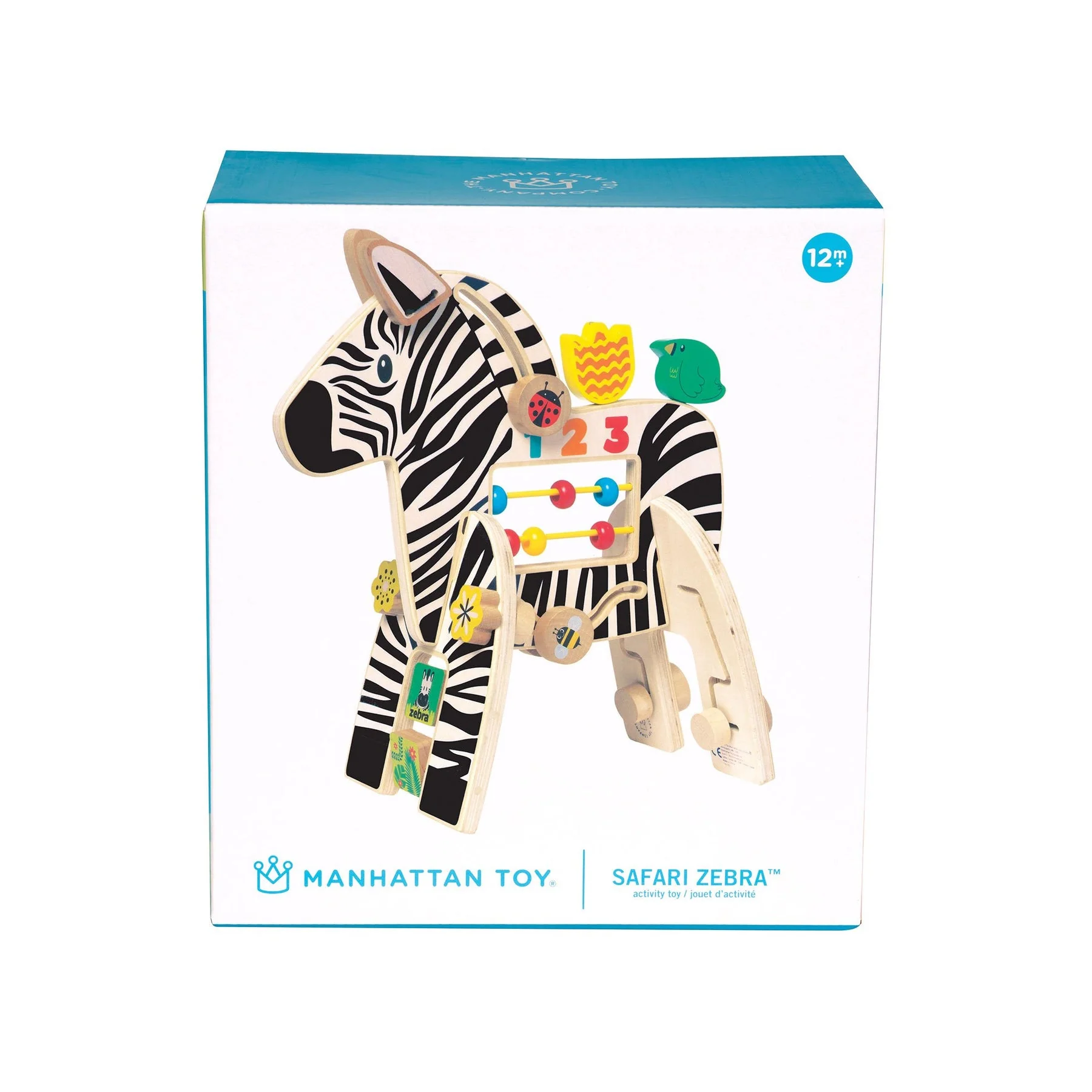 Safari Zebra Activity Toy by Manhattan Toy - Image 7