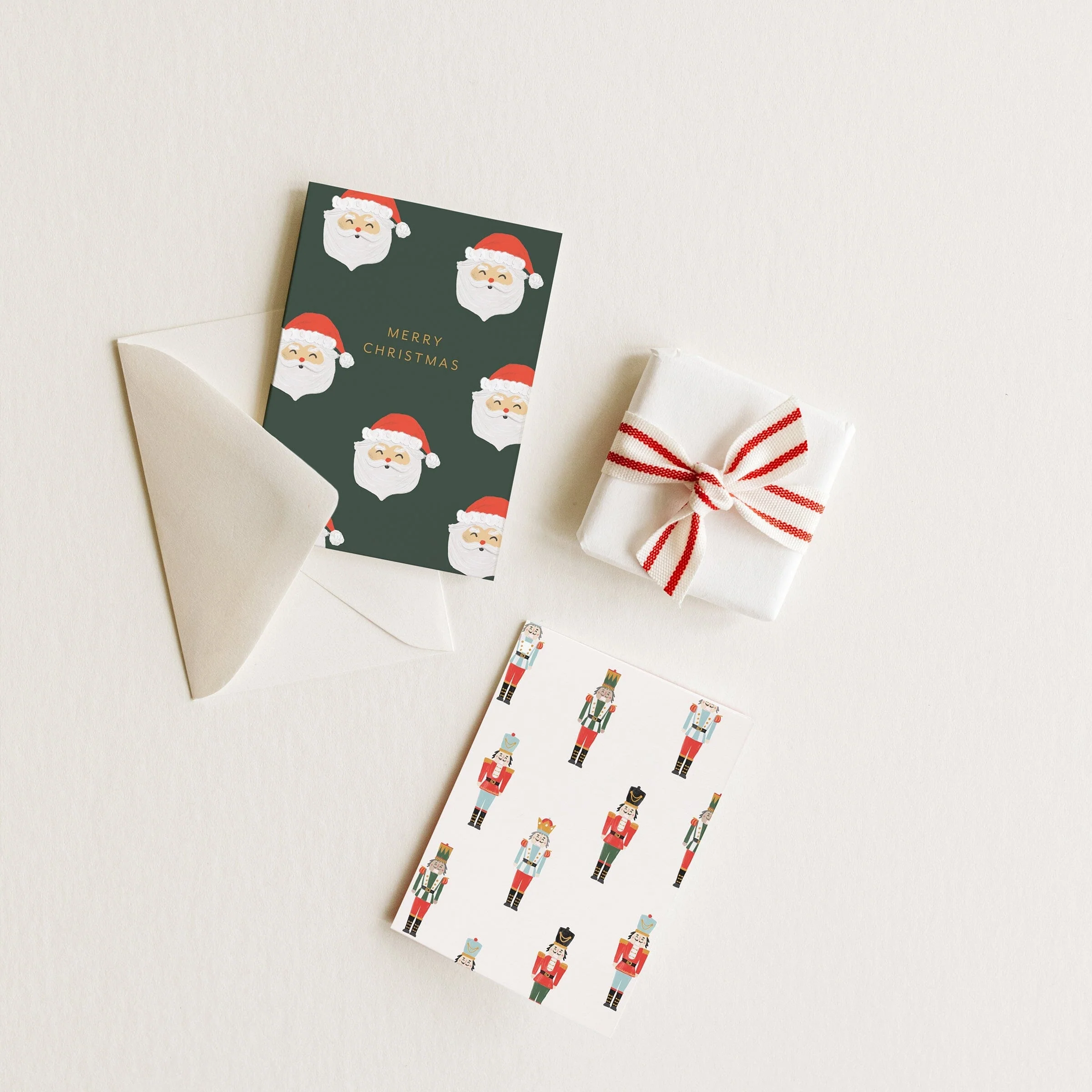 Santa Mini Card by Ramona & Ruth - FINAL SALE - Image 2