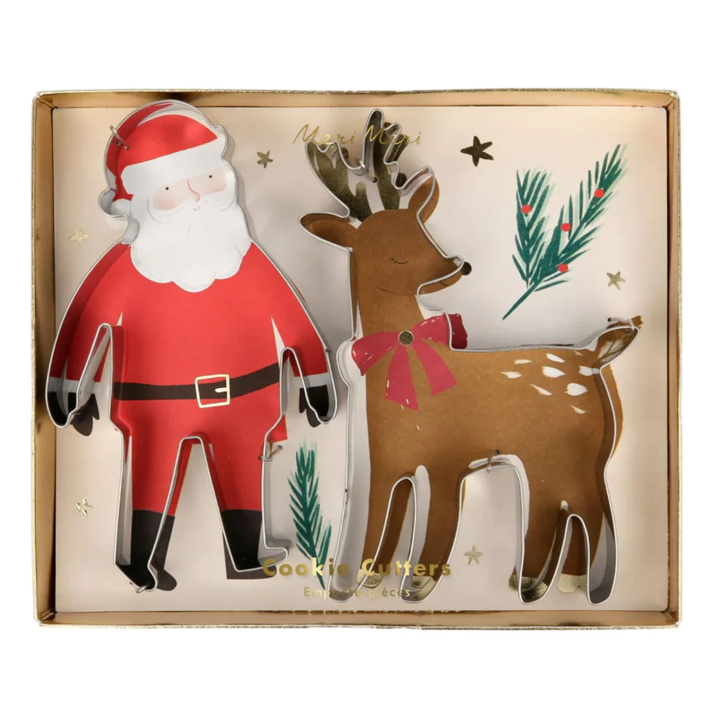 Santa & Reindeer Cookie Cutters by Meri Meri - FINAL SALE