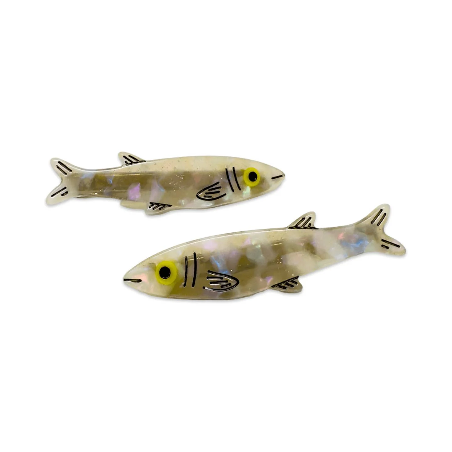 Sardine Alligator Hair Clip Set by Jenny Lemons - Image 4