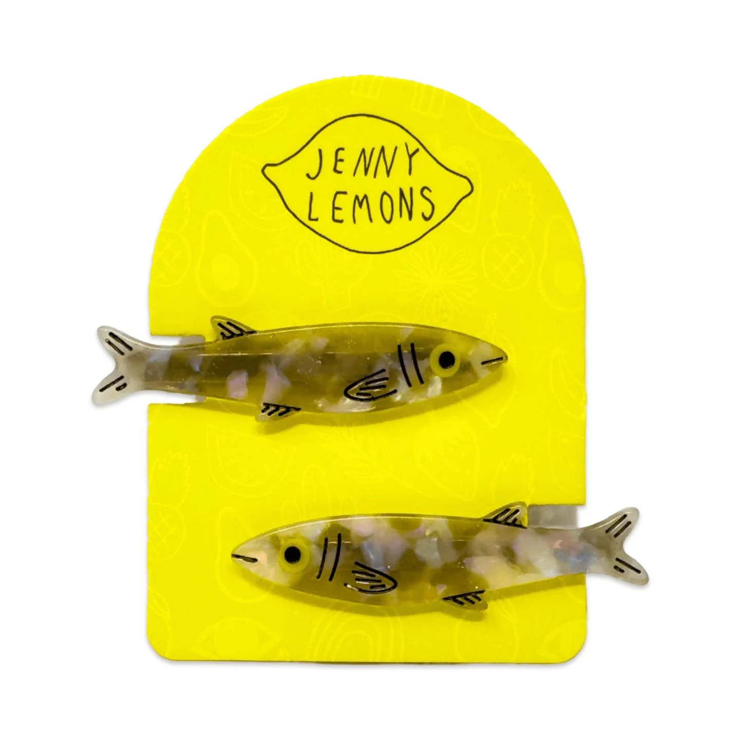 Sardine Alligator Hair Clip Set by Jenny Lemons - Image 5