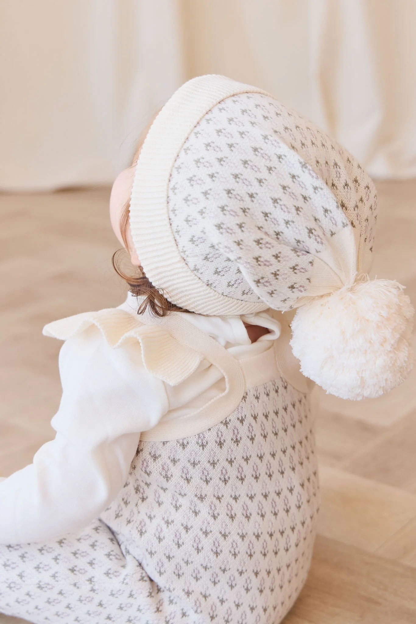 Savannah Jacquard Hat - Sheer Pink by Jamie Kay - FINAL SALE - Image 2