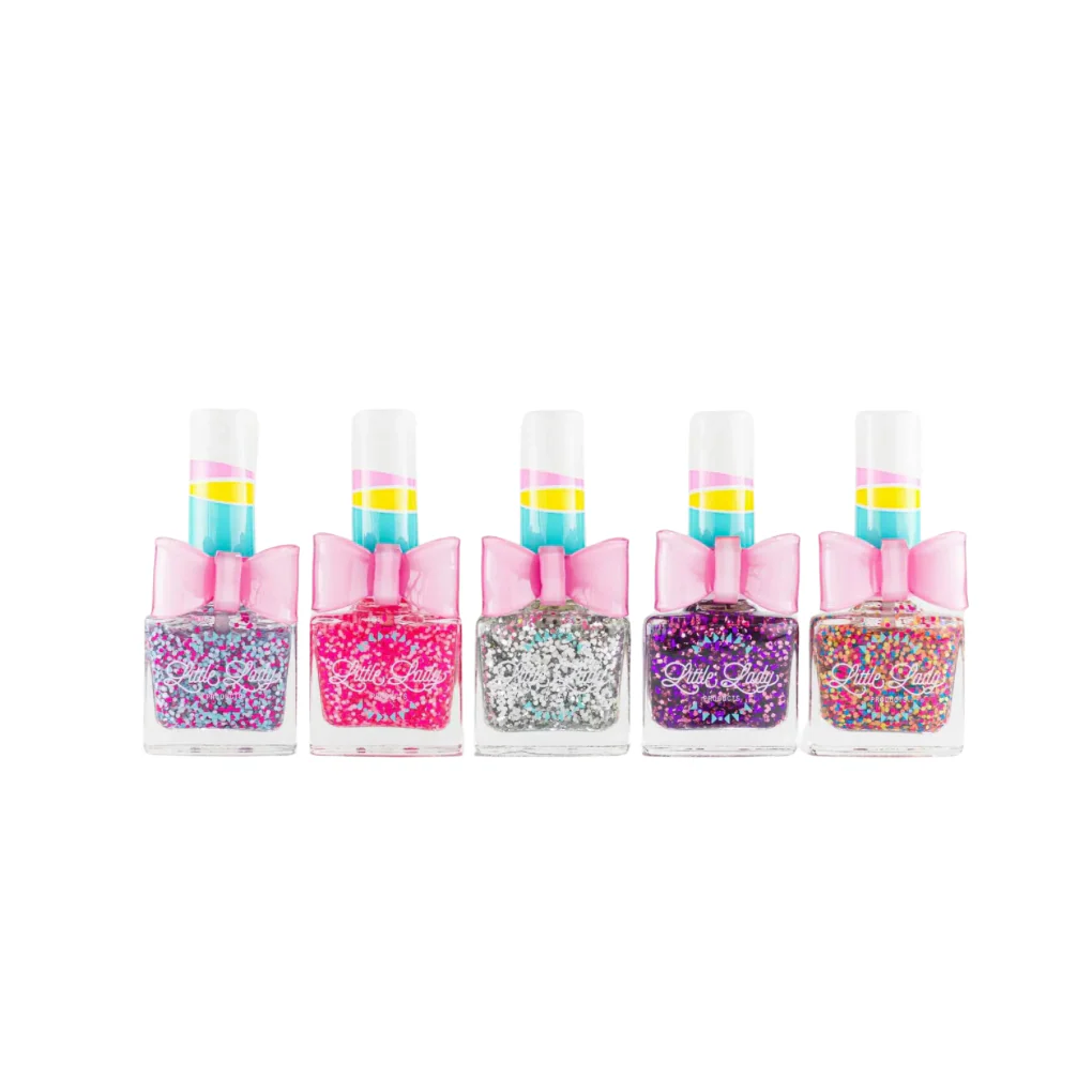 Scented Nail Polish Confetti Glitter Collection Kit by Little Lady Products - Image 2