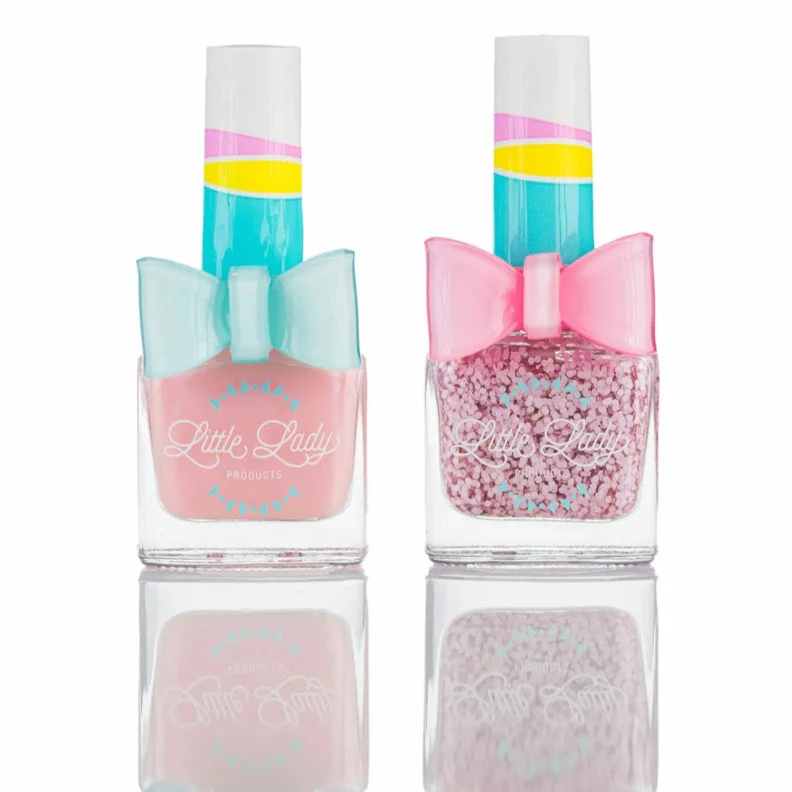Scented Nail Polish - Rosey Ballerina Duo by Little Lady Products - Image 2