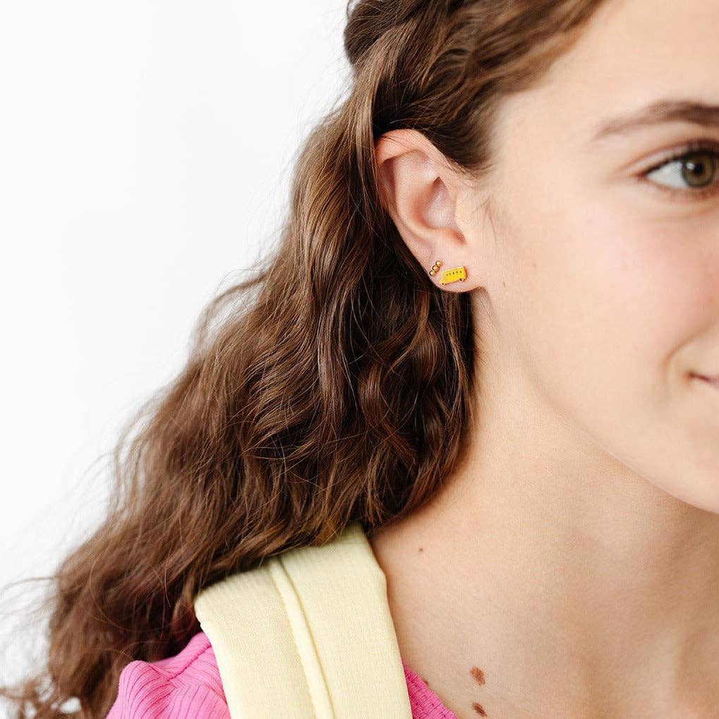 School Bus Earrings by Pip Pop Post - Image 3