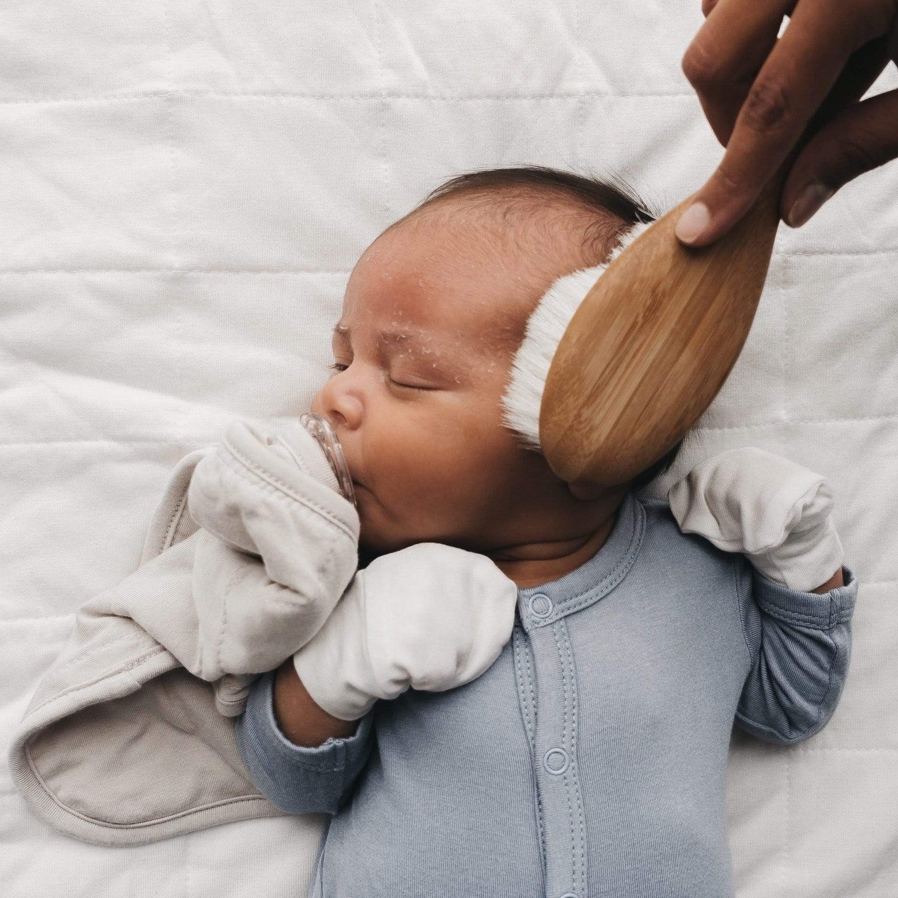 Scratch Mittens - Oat by Kyte Baby - Image 3