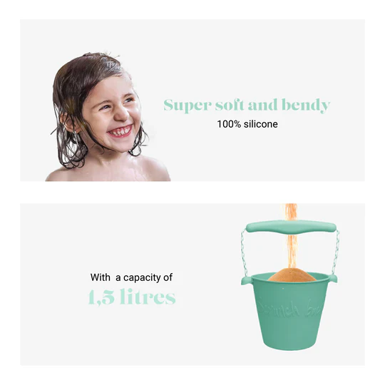 Scrunch Beach Bucket - Mint Green by DAM - Image 5