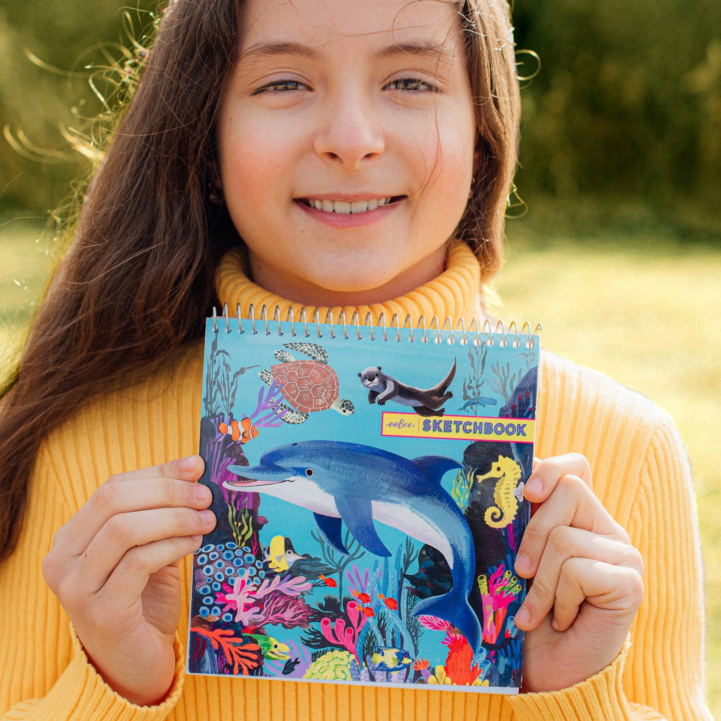 Sea Life Square Sketchbook by Eeboo - Image 2