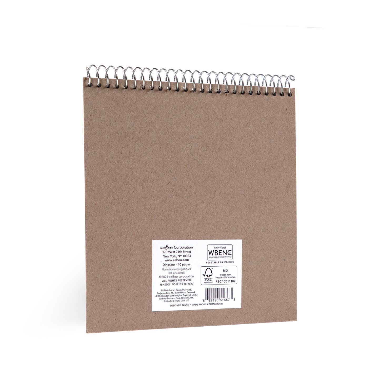 Sea Life Square Sketchbook by Eeboo - Image 4