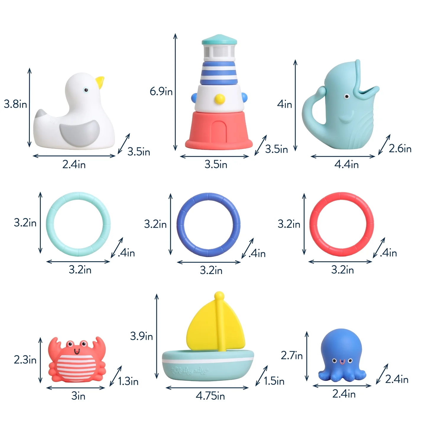 Seaside Splash Gift Set Bath + Water Toys by Itzy Ritzy - Image 3