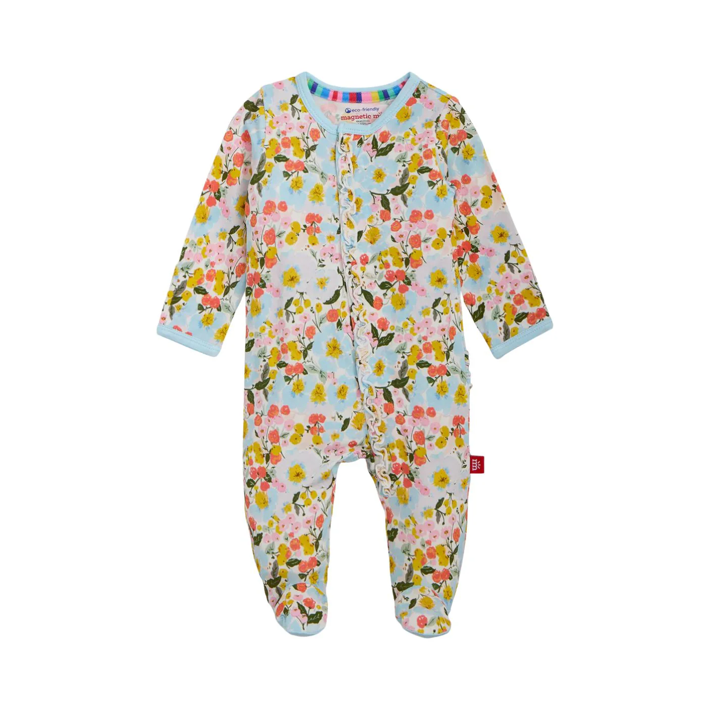 Seraphina Modal Magnetic Ruffle Footie by Magnetic Me