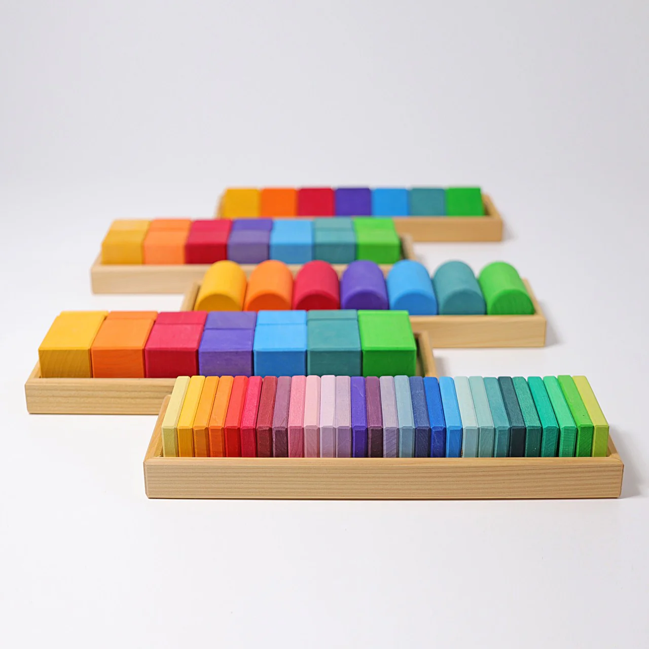 Shapes And Colors Wooden Blocks by Grimm's - Image 4