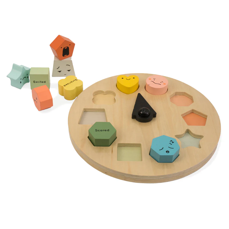 Shapes of Emotions Wooden Toy by Wonder & Wise - Image 2