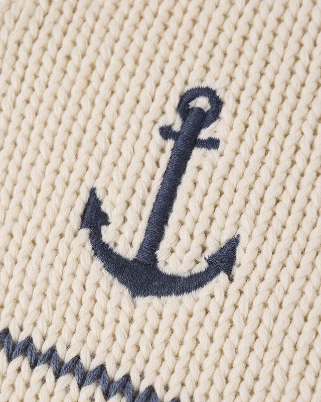 Shawl Cardigan - Natural & Marine by Rylee + Cru - Image 18