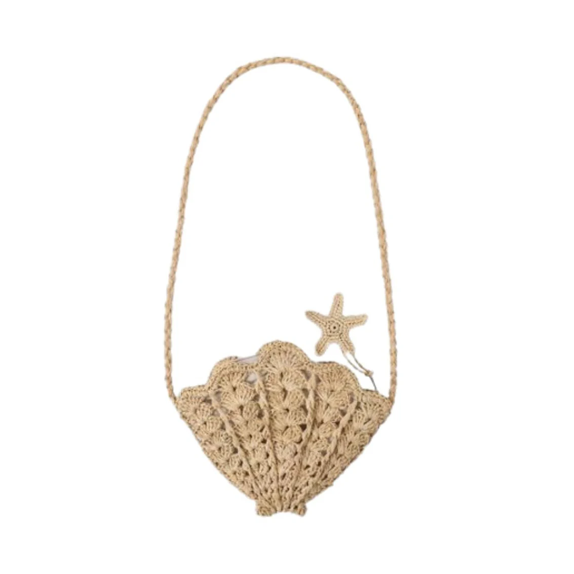 Shell Purse - Straw by Rylee + Cru