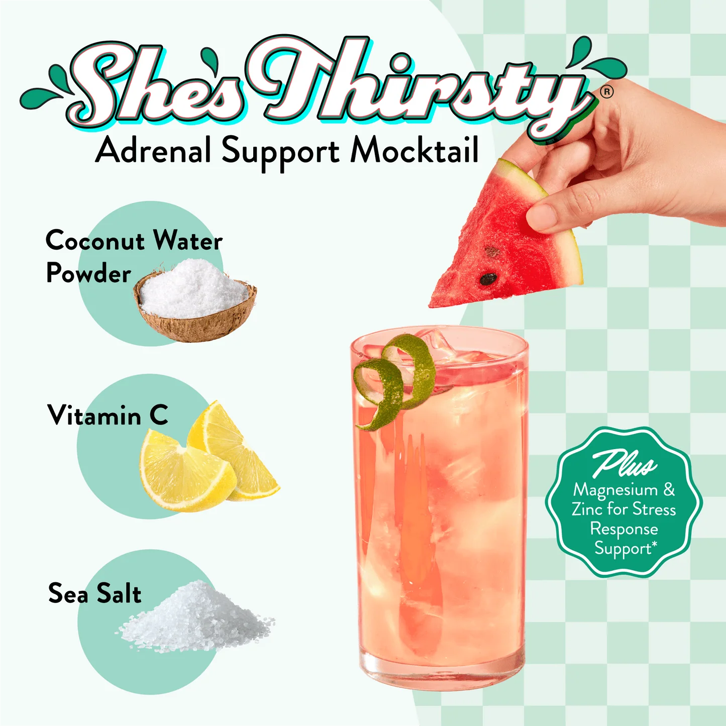 She’s Thirsty Coconut Water Electrolyte Mix - Watermelon by Legendairy Milk - Image 3