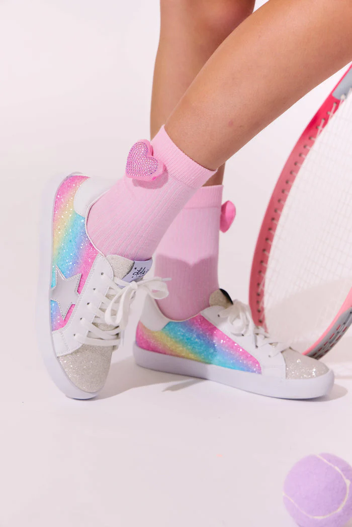 Shimmer Rainbow Star Sneakers by Lola + The Boys - Image 2