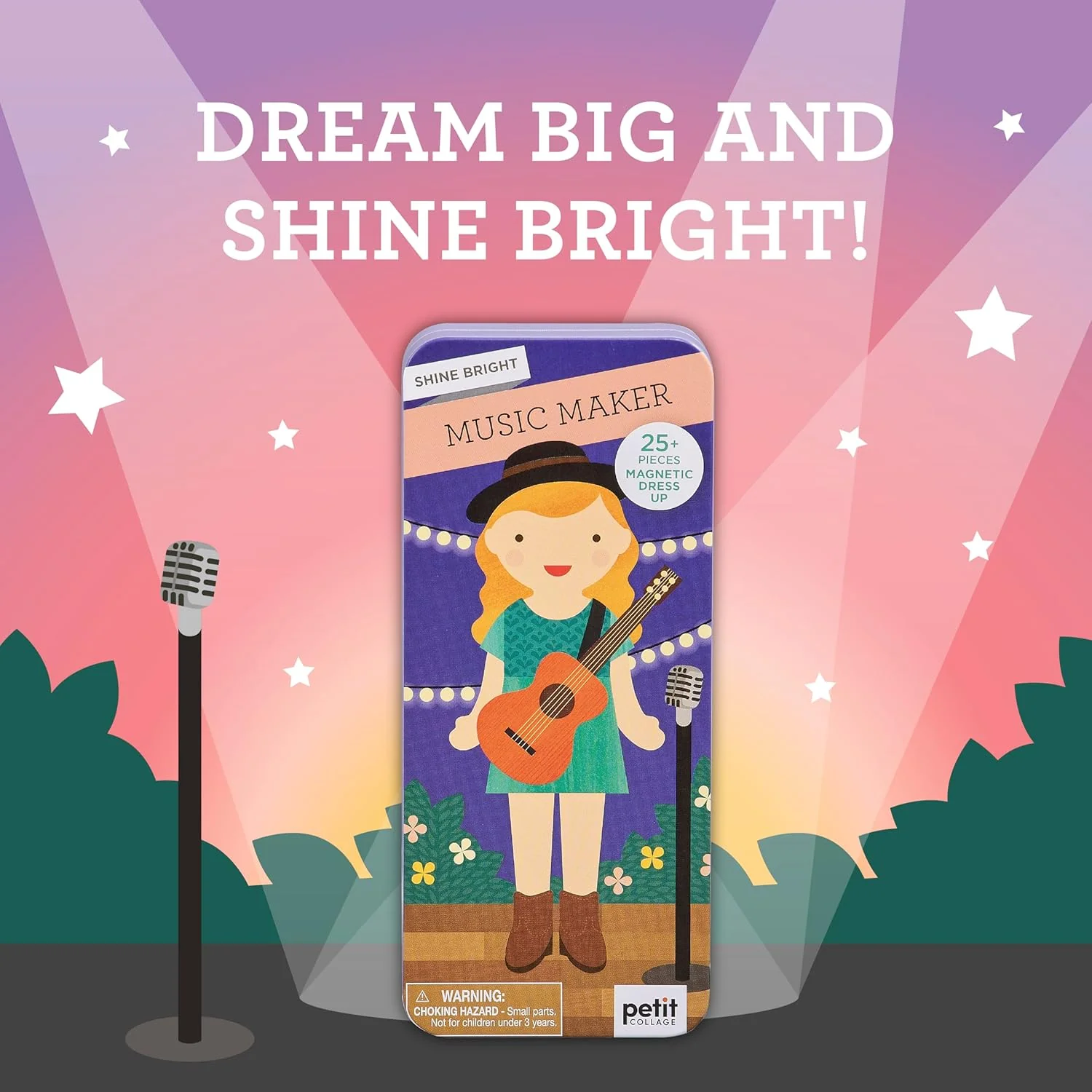 Shine Bright Magnetic Play Set - Music Maker by Petit Collage - Image 6