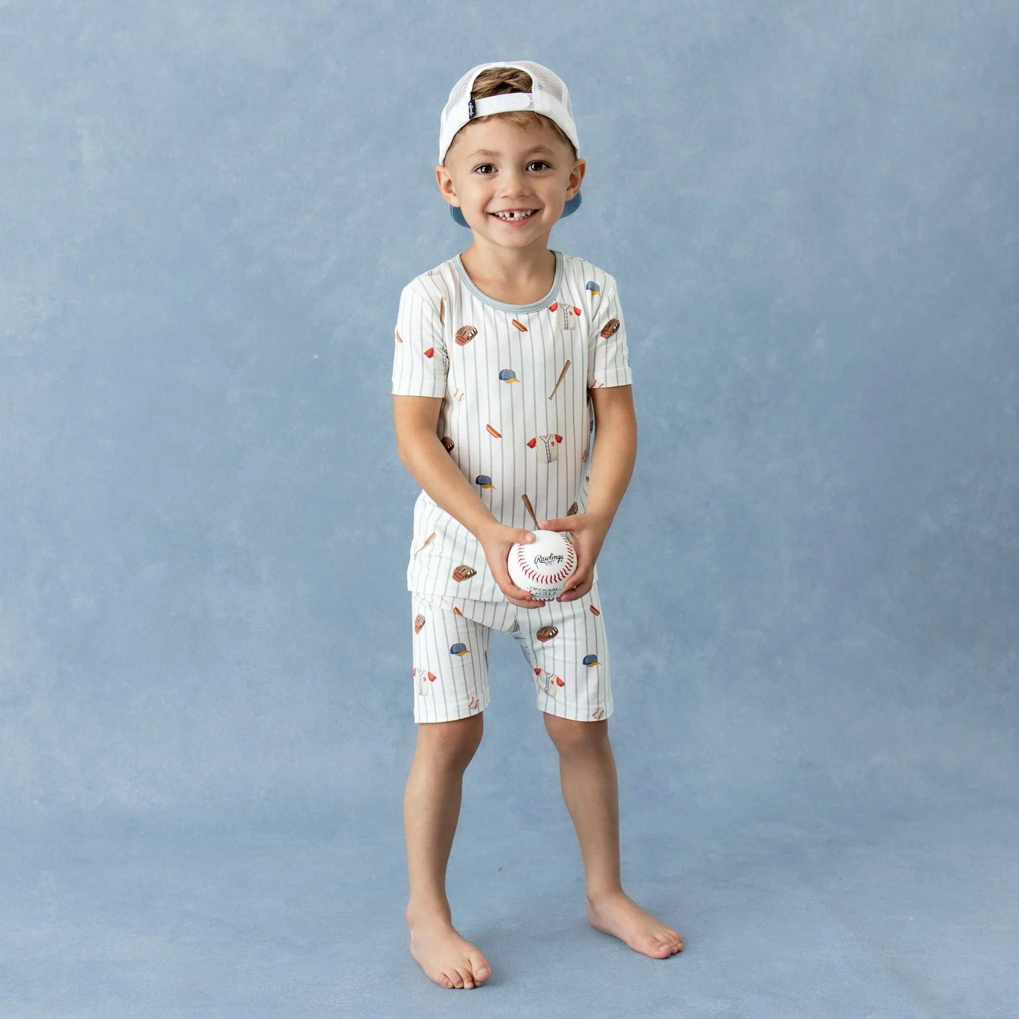Short Sleeve Pajama Set - Home Run by Kyte Baby - Image 2