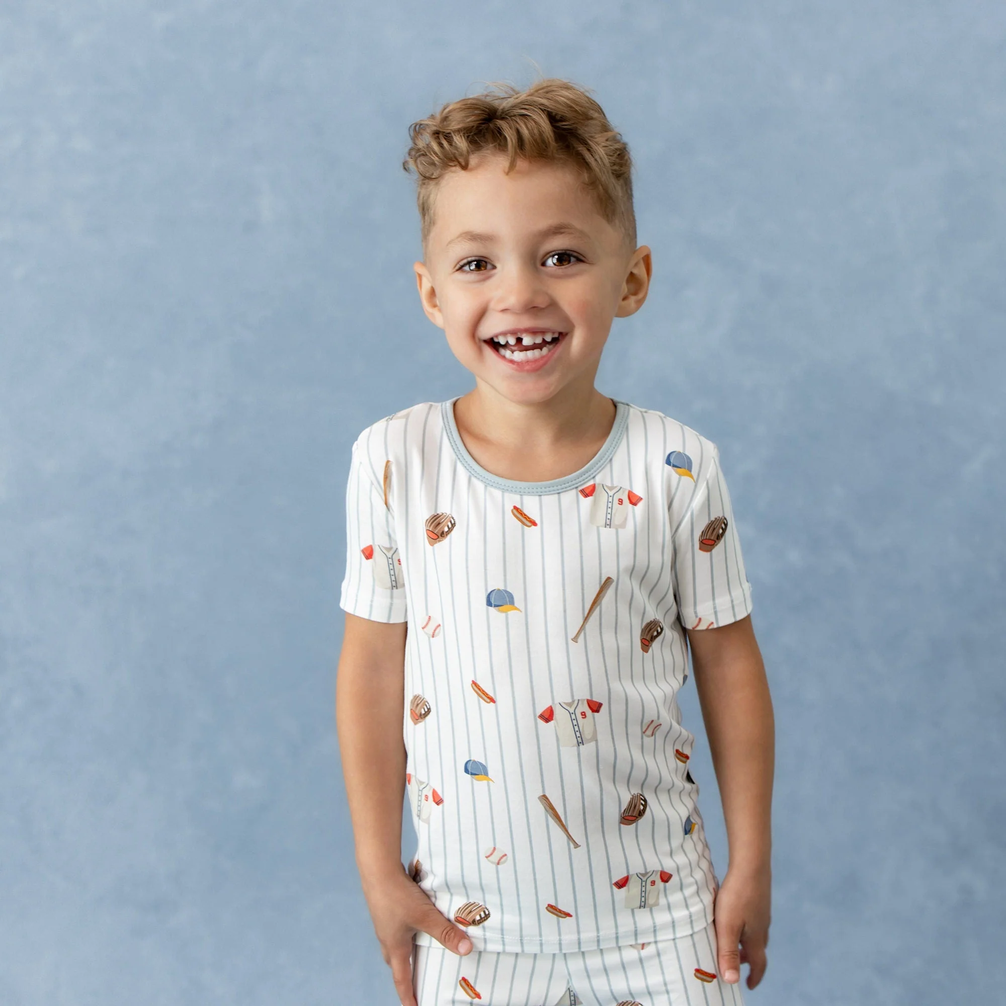 Short Sleeve Pajama Set - Home Run by Kyte Baby - Image 4