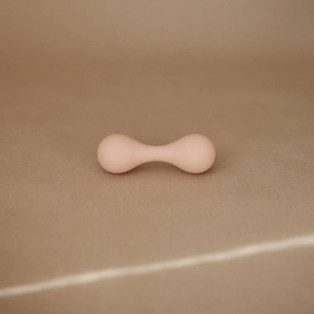 Silicone Baby Rattle Toy - Blush by Mushie & Co - Image 2