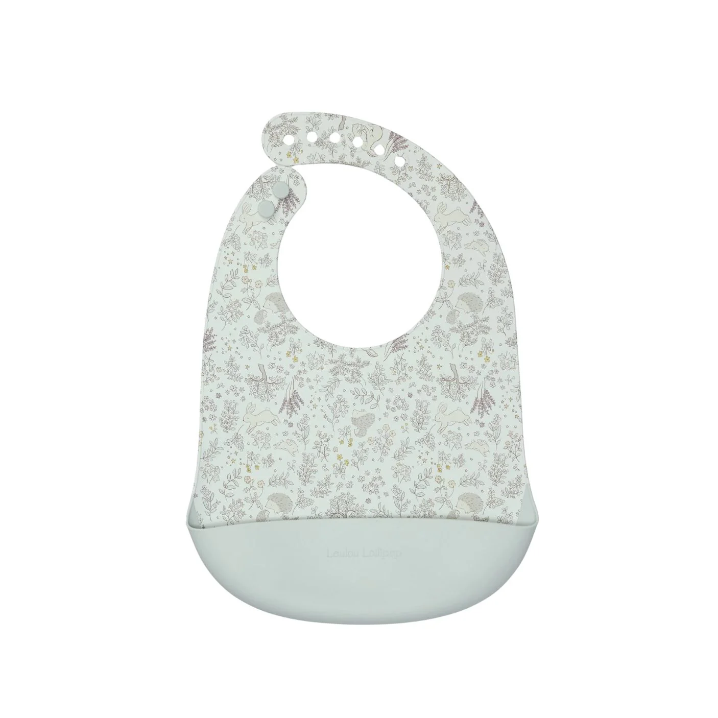 Silicone Bib - Hedgehog Forest by Loulou Lollipop