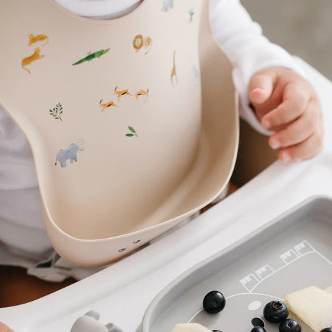 Silicone Bib - French Breakfast by Loulou Lollipop - Image 3