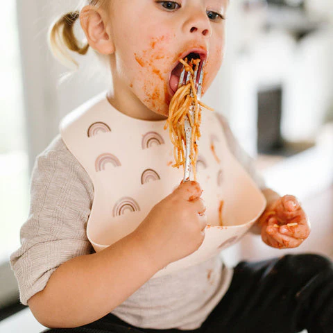 Silicone Bib - French Breakfast by Loulou Lollipop - Image 2