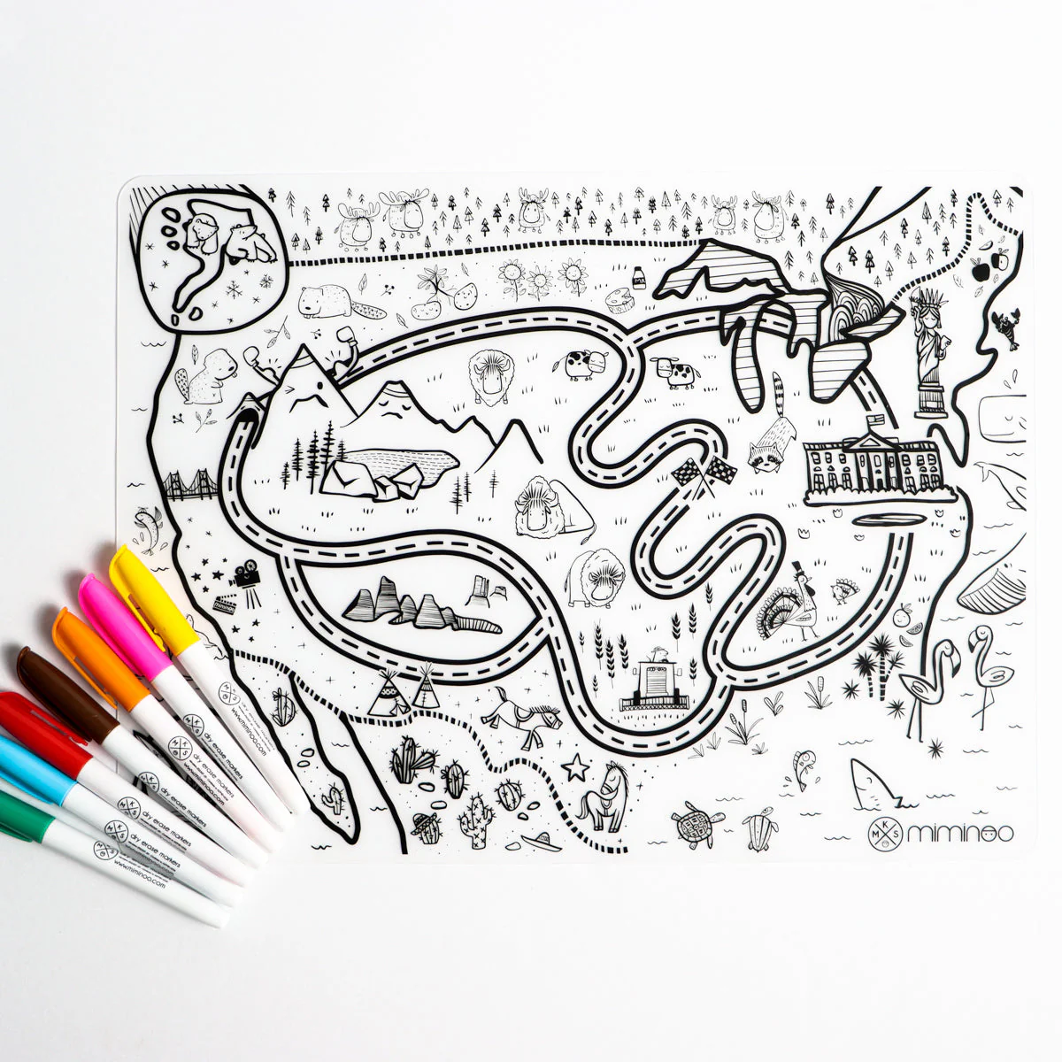 Silicone Reusable Coloring Tablemat by Miminoo - Image 27