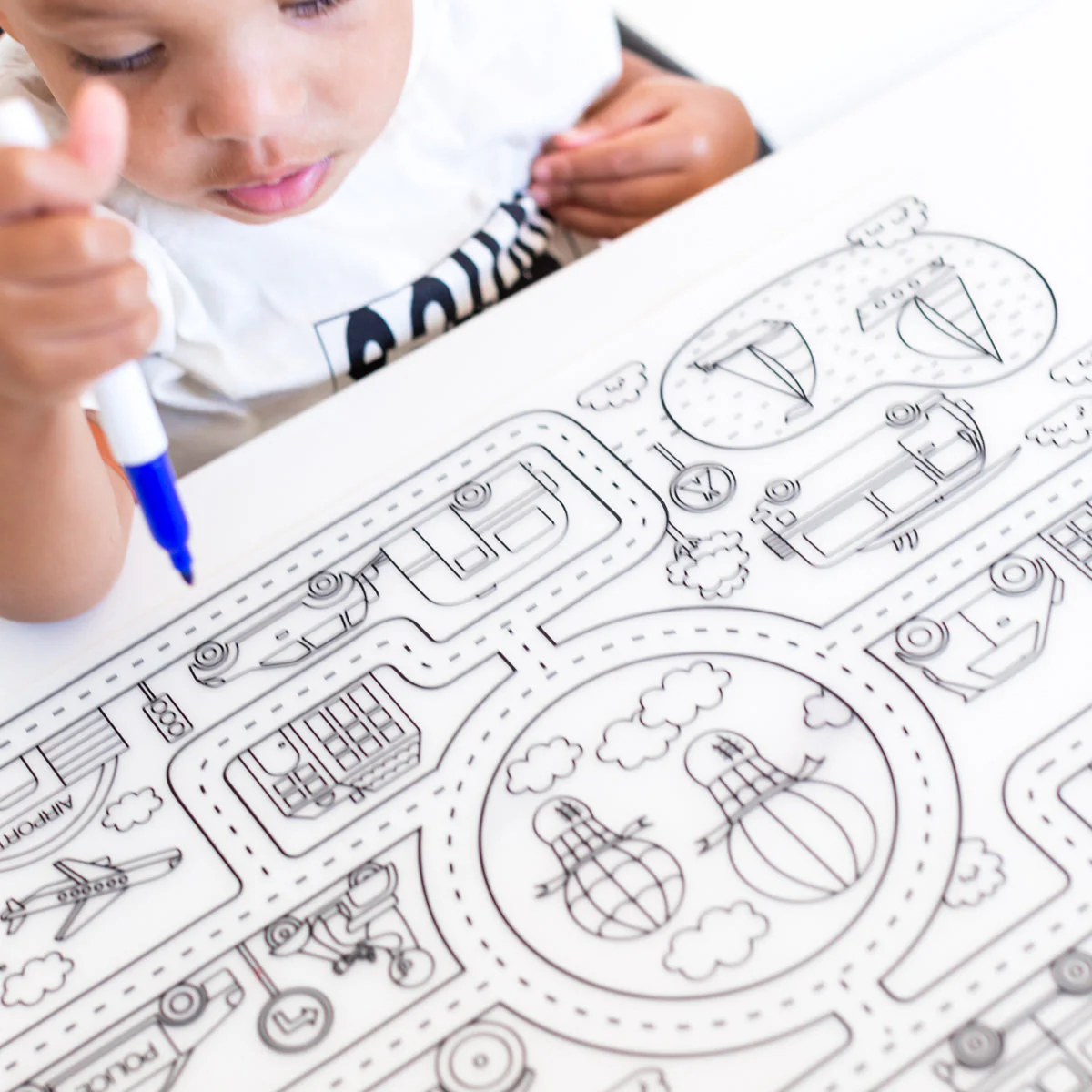 Silicone Reusable Coloring Tablemat by Miminoo - Image 43