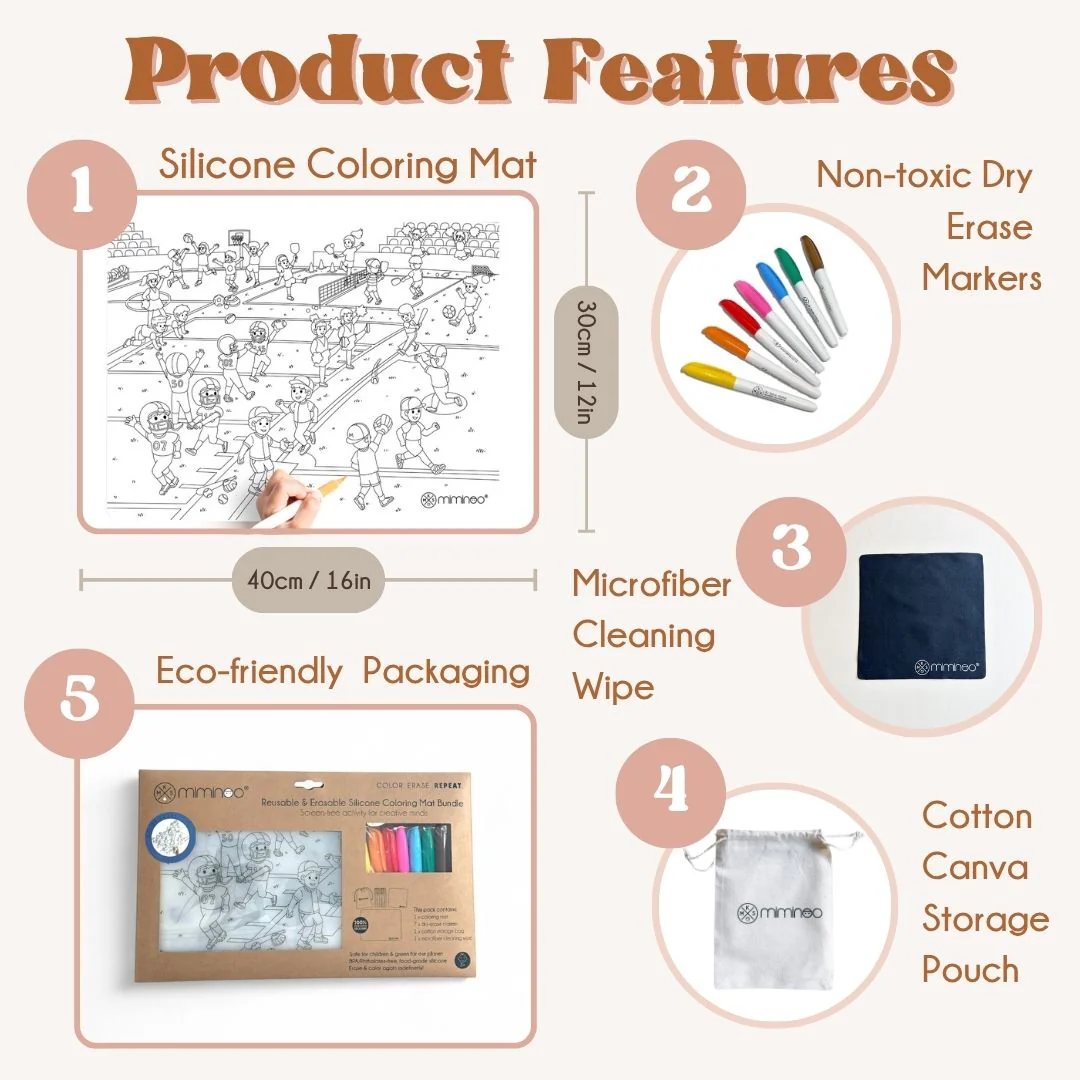 Silicone Reusable Coloring Tablemat by Miminoo - Image 74
