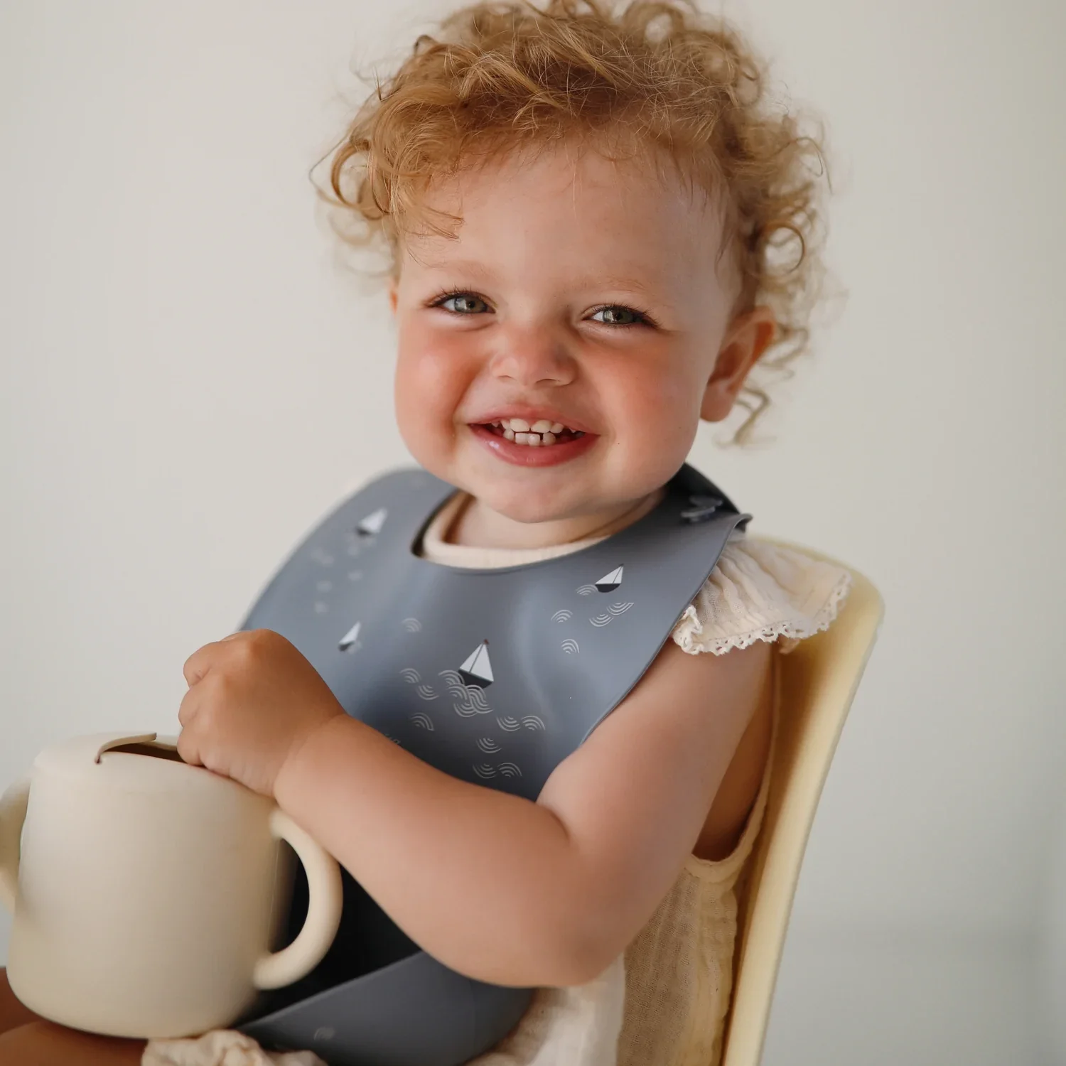 Silicone Snack Cup - Shifting Sand by Mushie & Co - Image 2