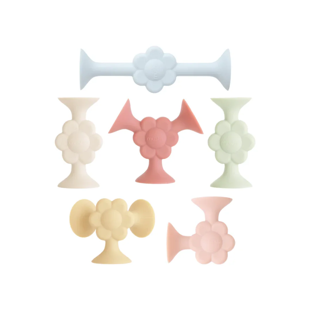 Silicone Suction Builders - Daisy by Mushie & Co