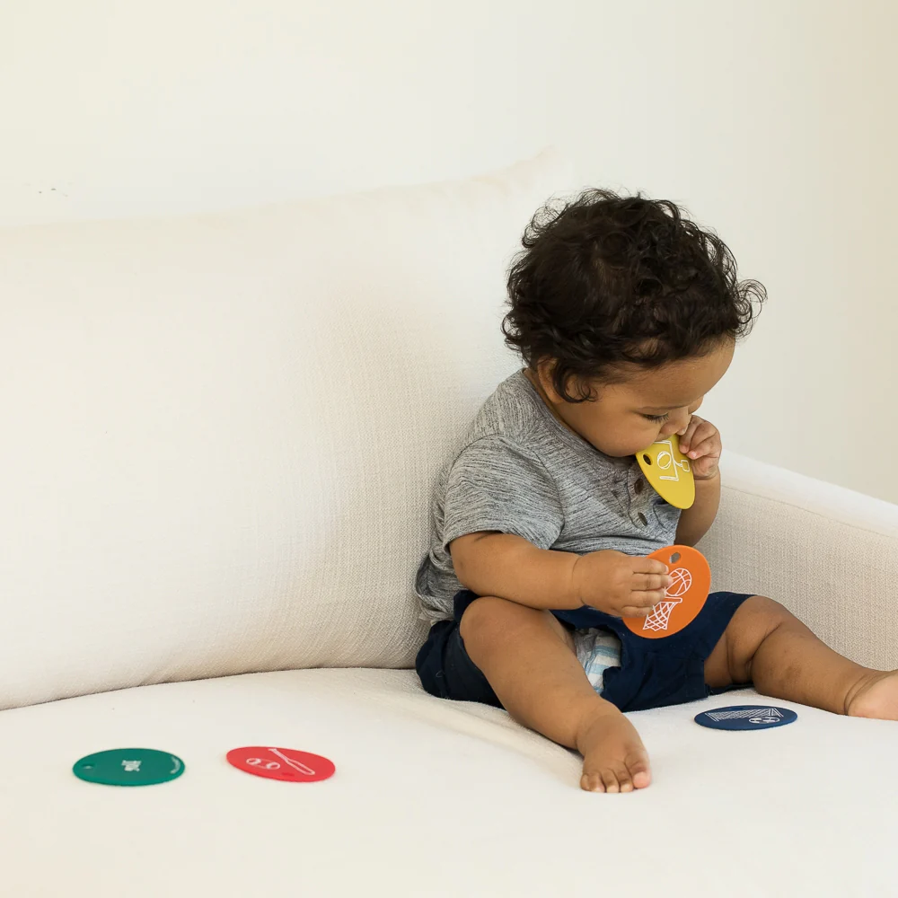 Silicone Teething Flashcards - Play Ball - Image 5