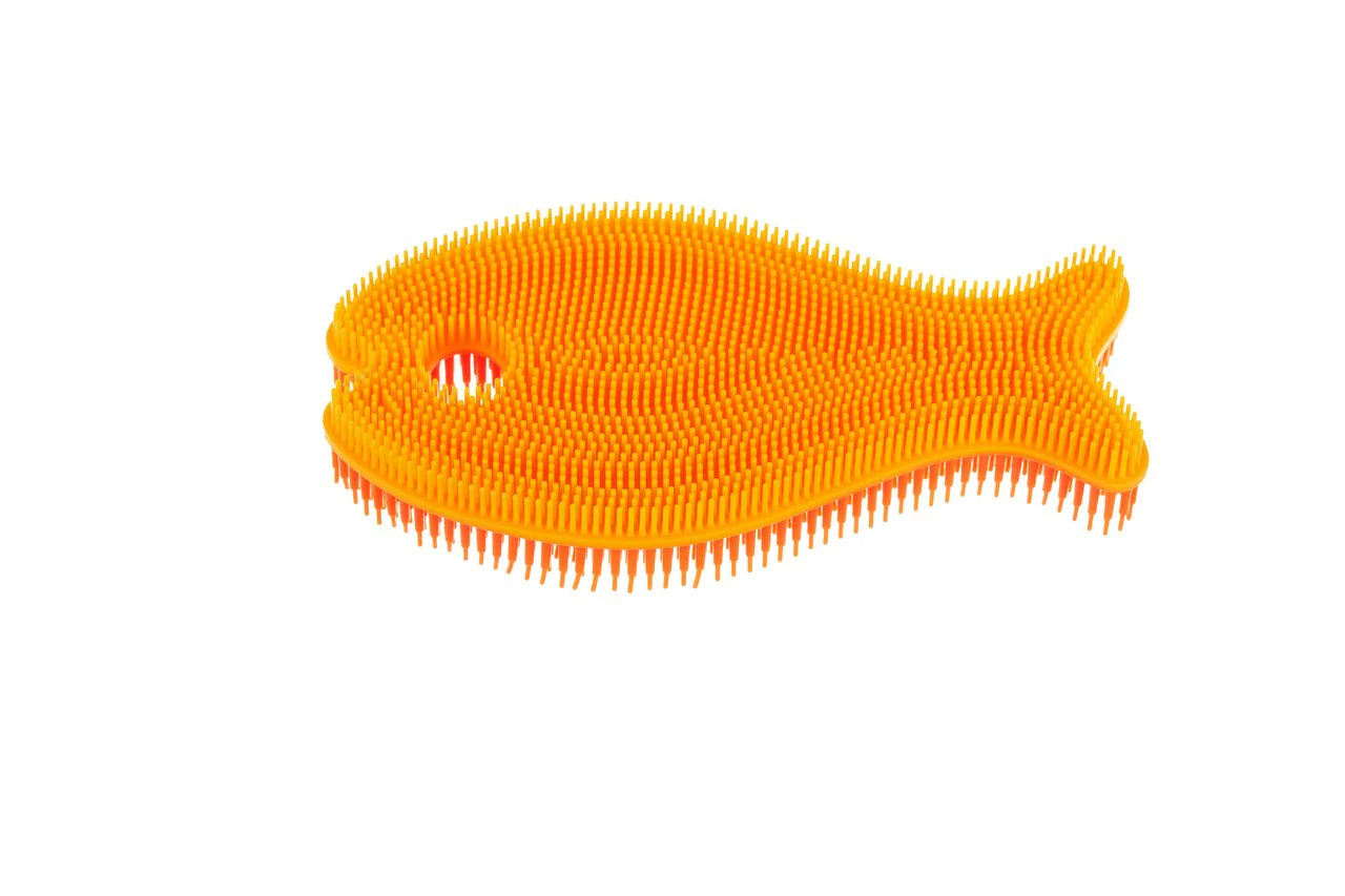 Silicone Bath Scrub - Gold Fish by InnoBaby - Image 2
