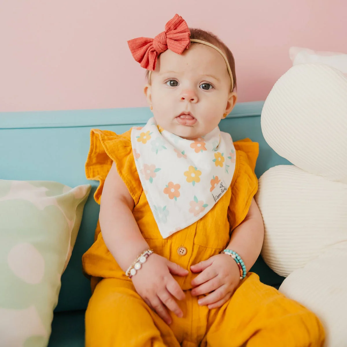 Single Bandana Bib - Cheery by Copper Pearl - Image 8