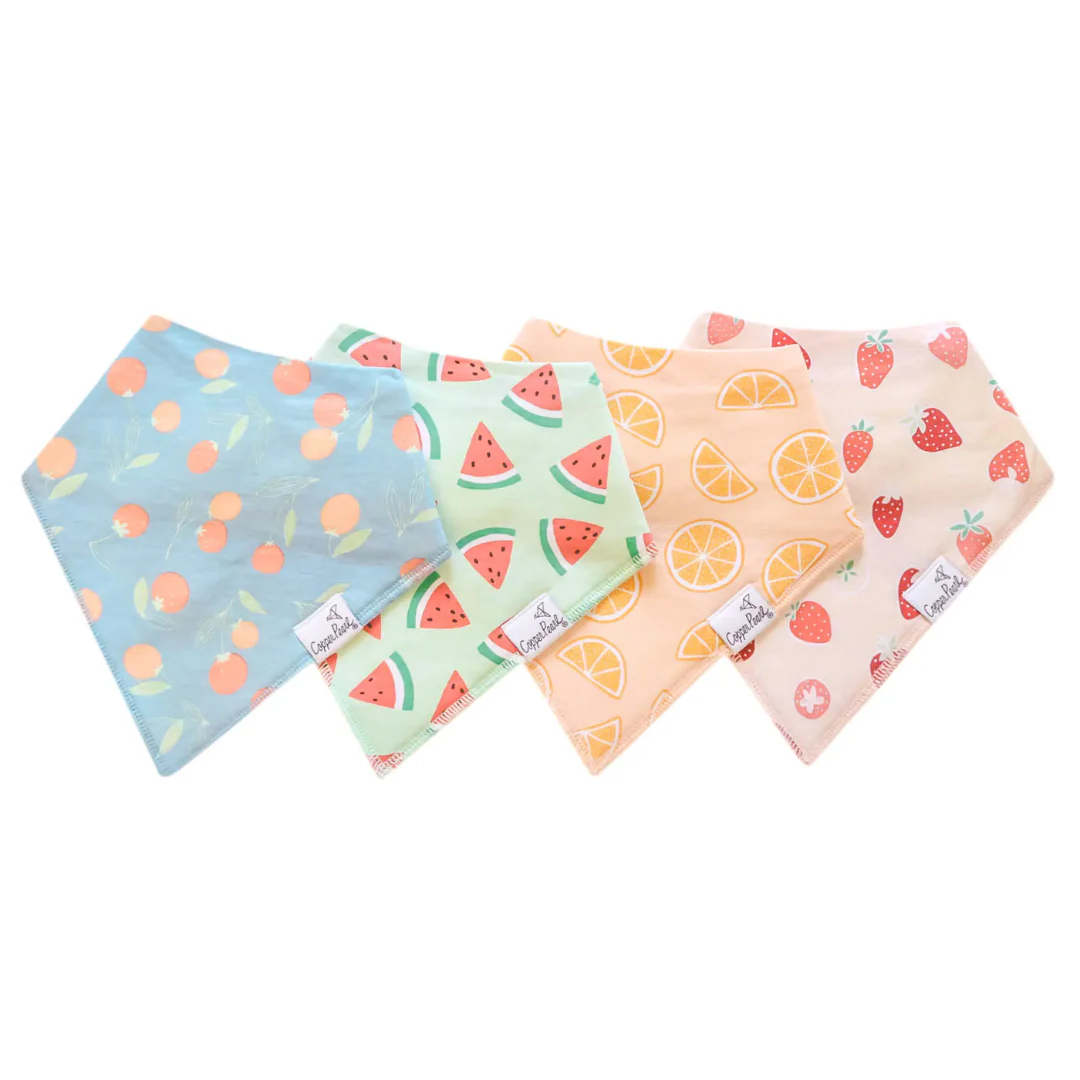 Single Bandana Bib - Clementine by Copper Pearl