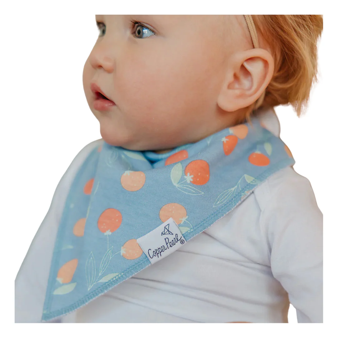Single Bandana Bib - Clementine by Copper Pearl - Image 2