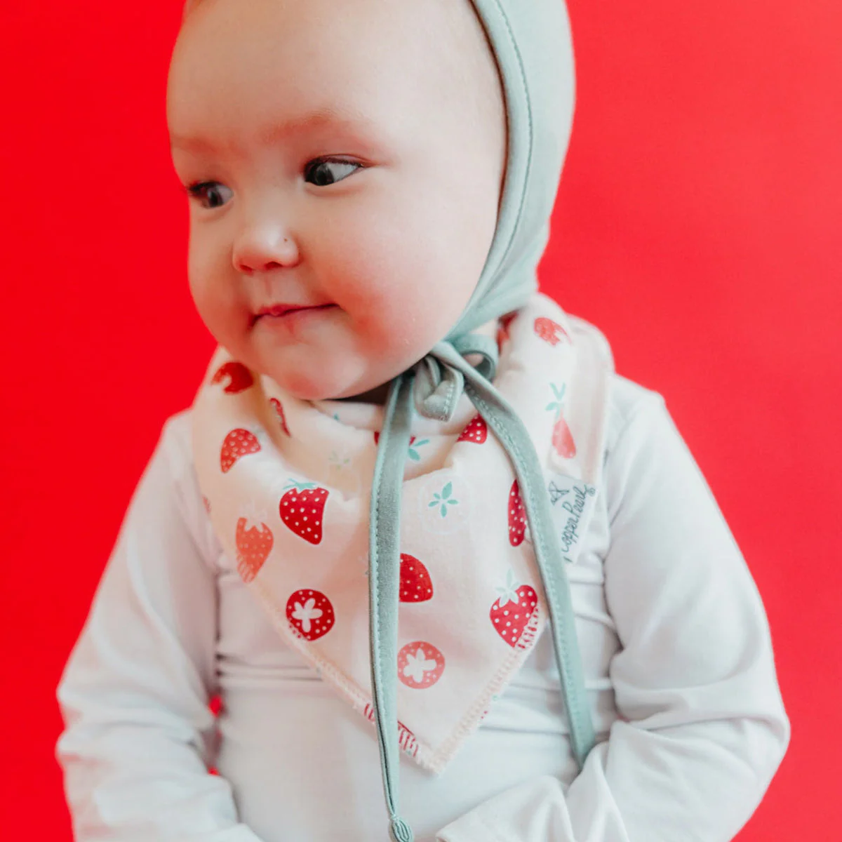 Single Bandana Bib - Clementine by Copper Pearl - Image 6