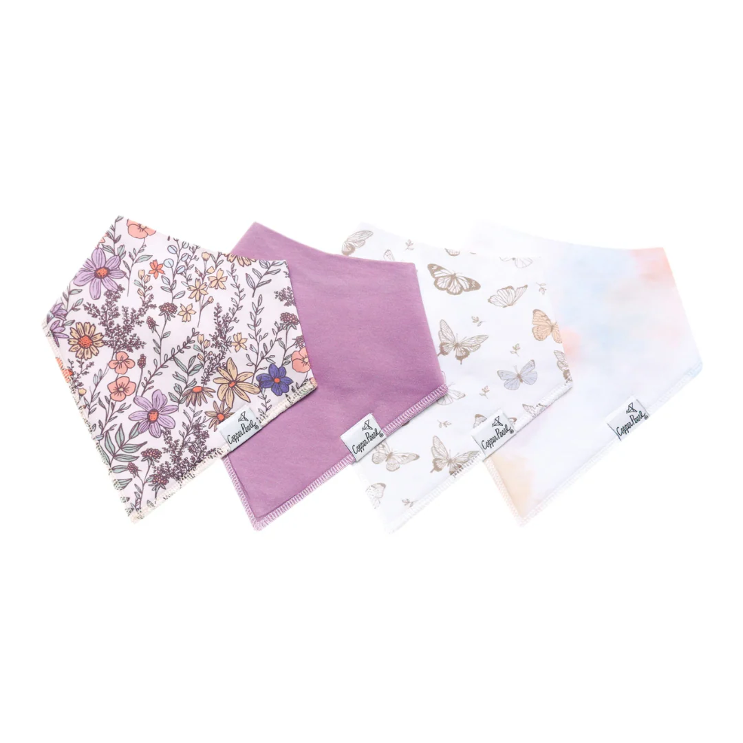 Single Bandana Bib - Flora by Copper Pearl