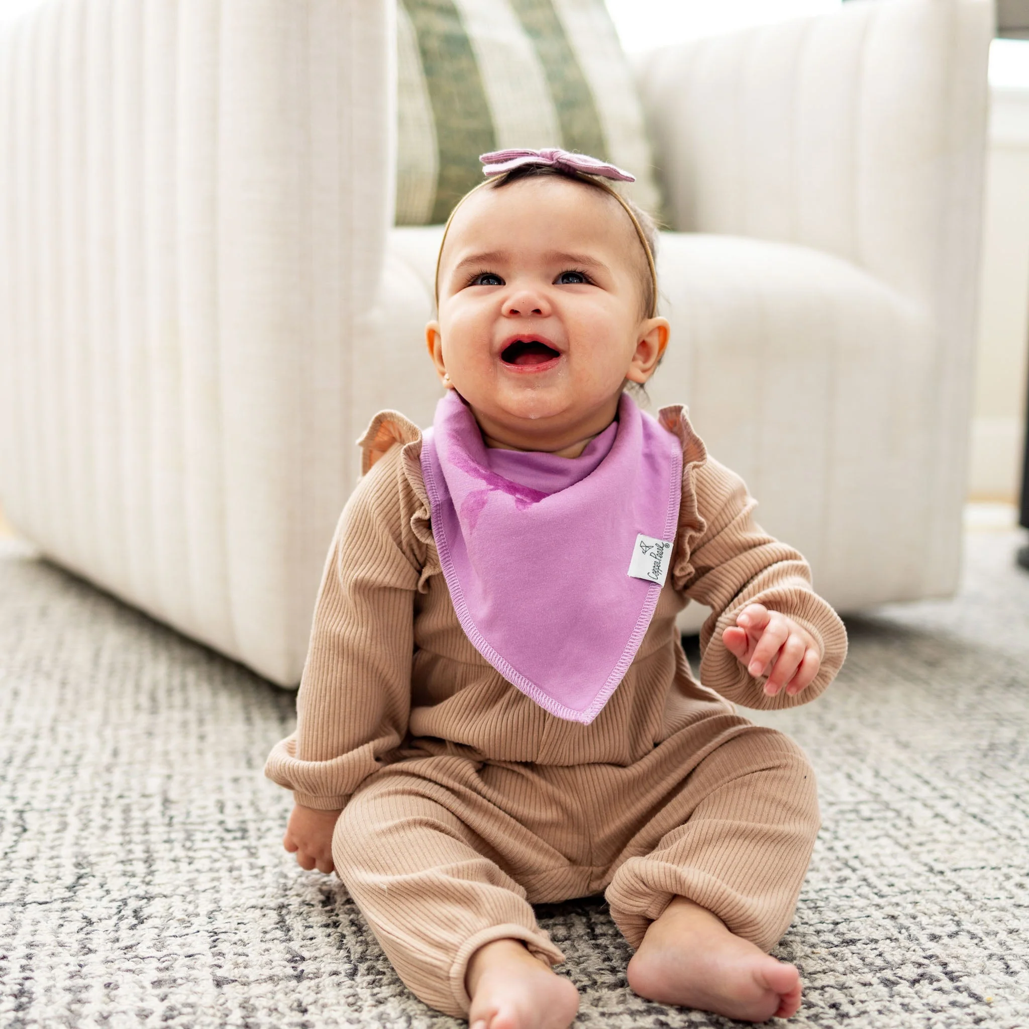 Single Bandana Bib - Flora by Copper Pearl - Image 3