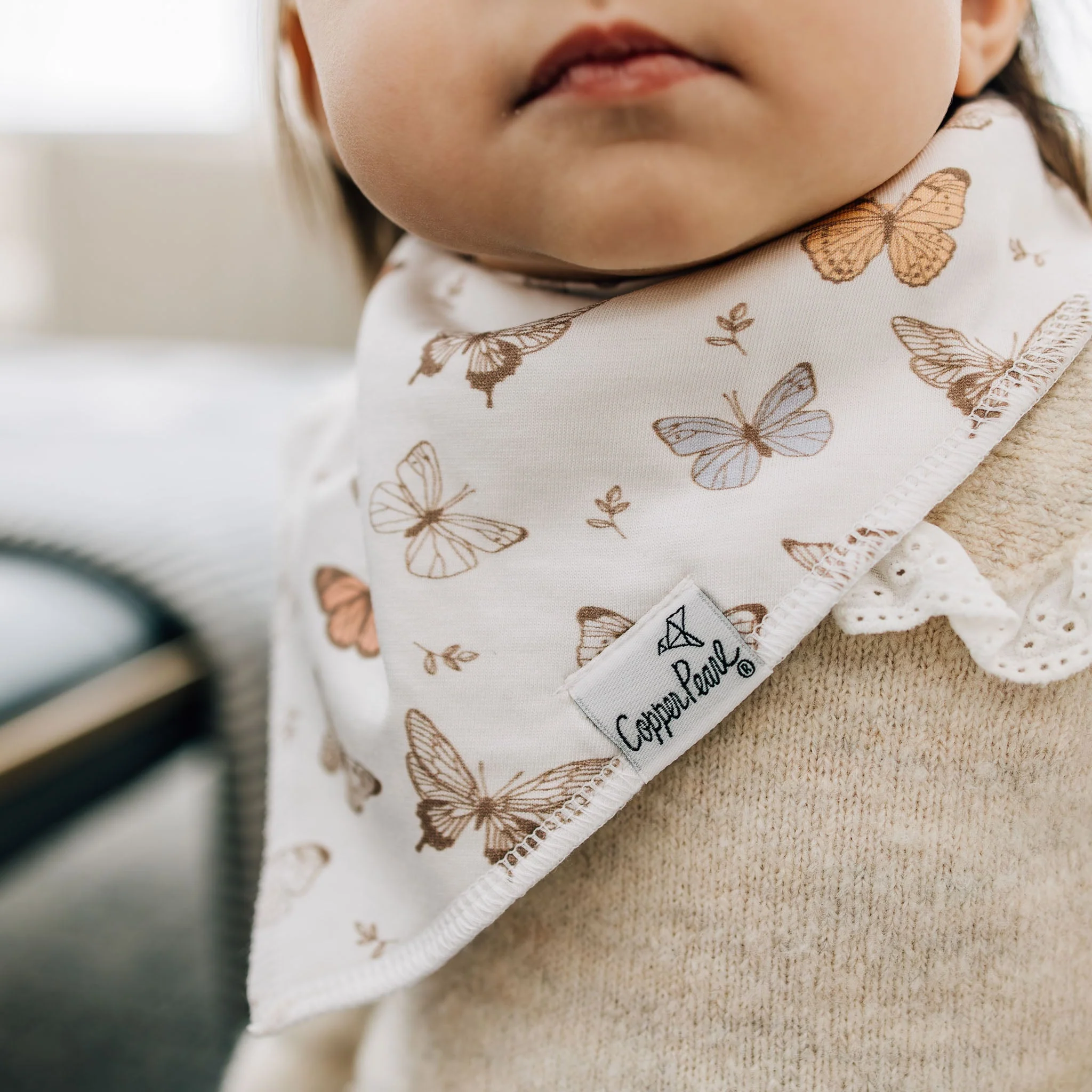 Single Bandana Bib - Flora by Copper Pearl - Image 4