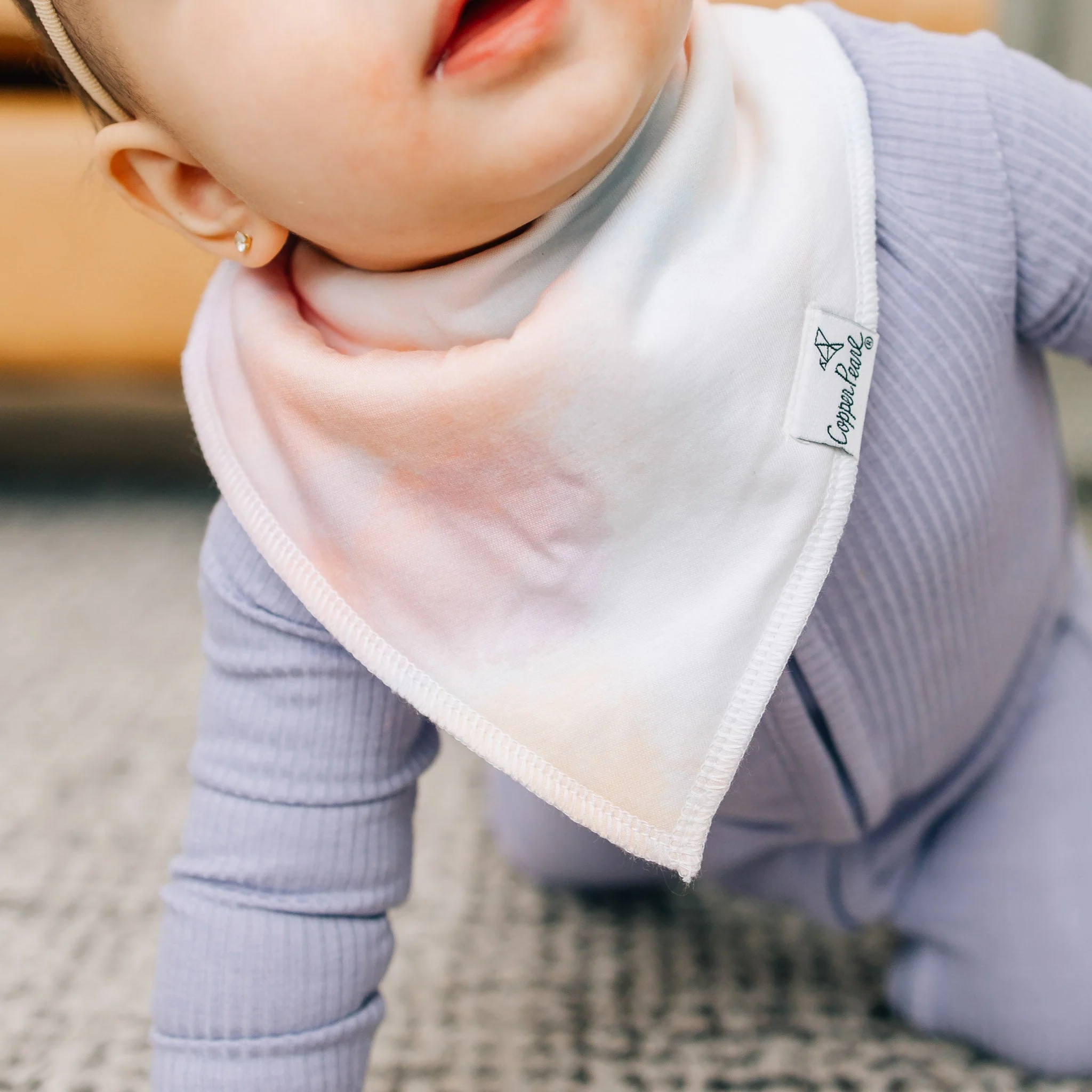 Single Bandana Bib - Flora by Copper Pearl - Image 5